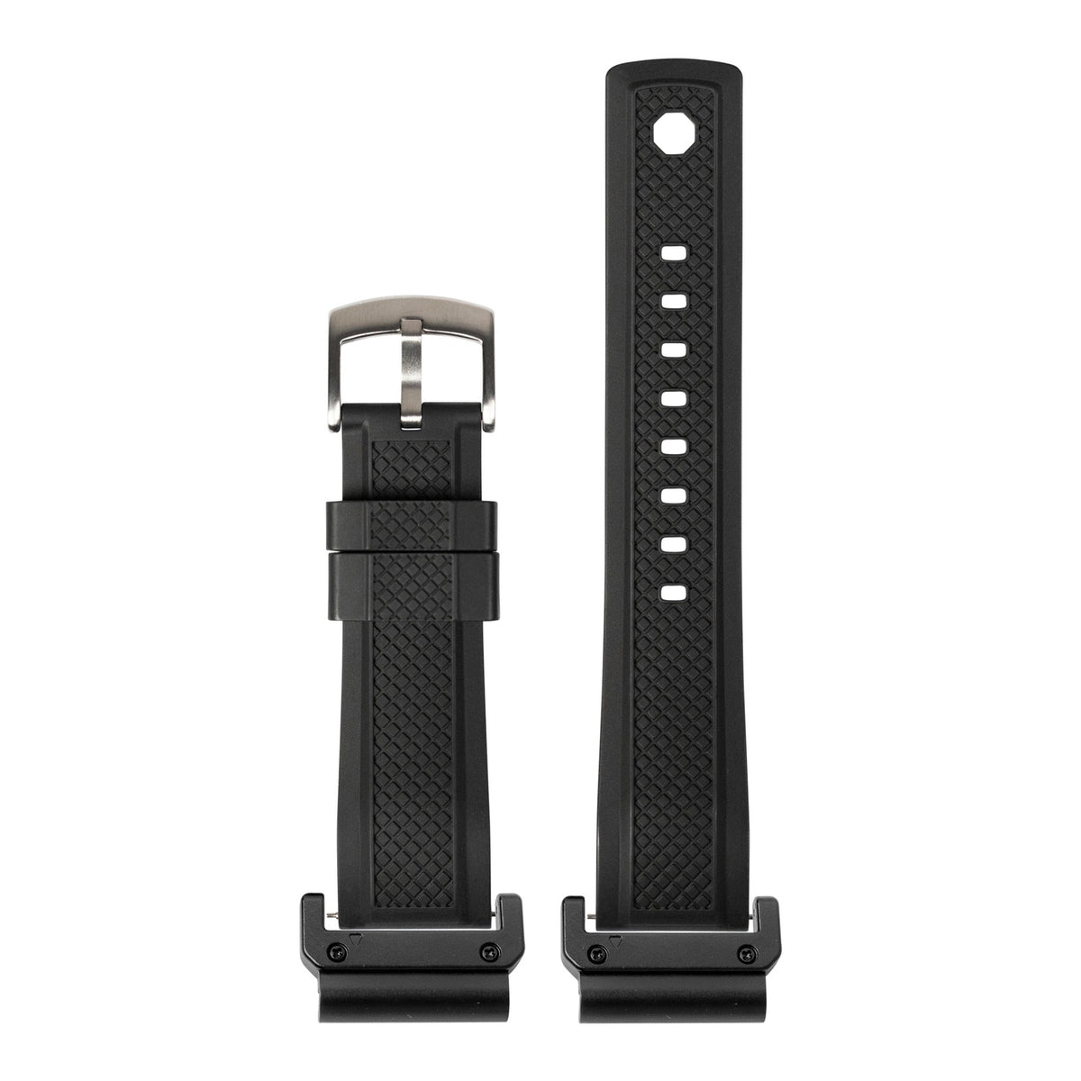 [QuickFit] GridLock FKM Rubber - Black with Slim Military adapters (Black)