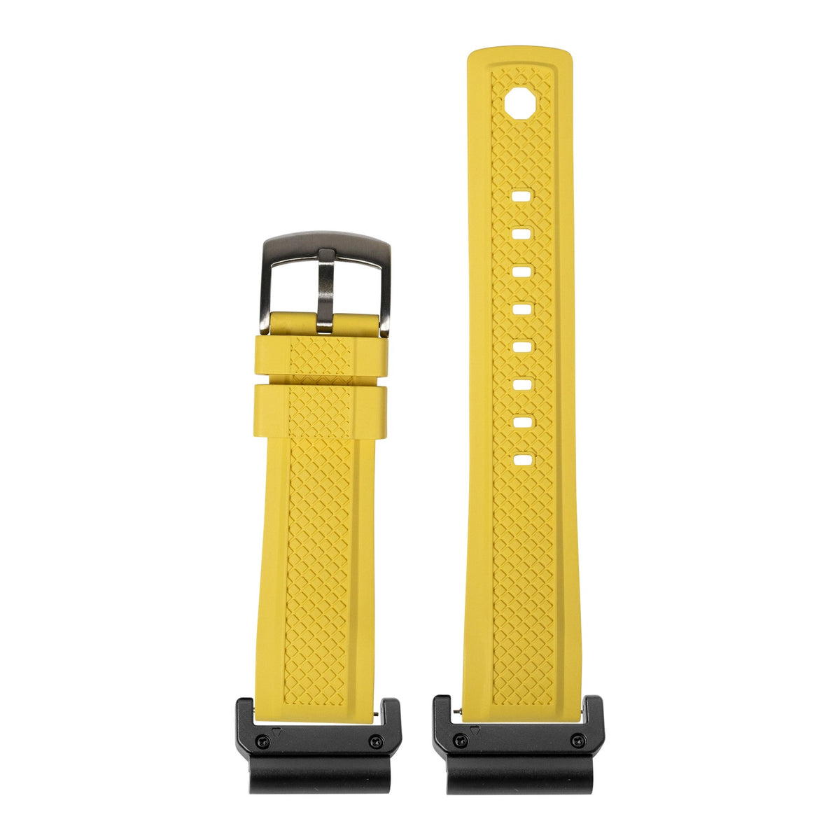 [QuickFit] GridLock FKM Rubber - Yellow with Slim Military adapters (Black)