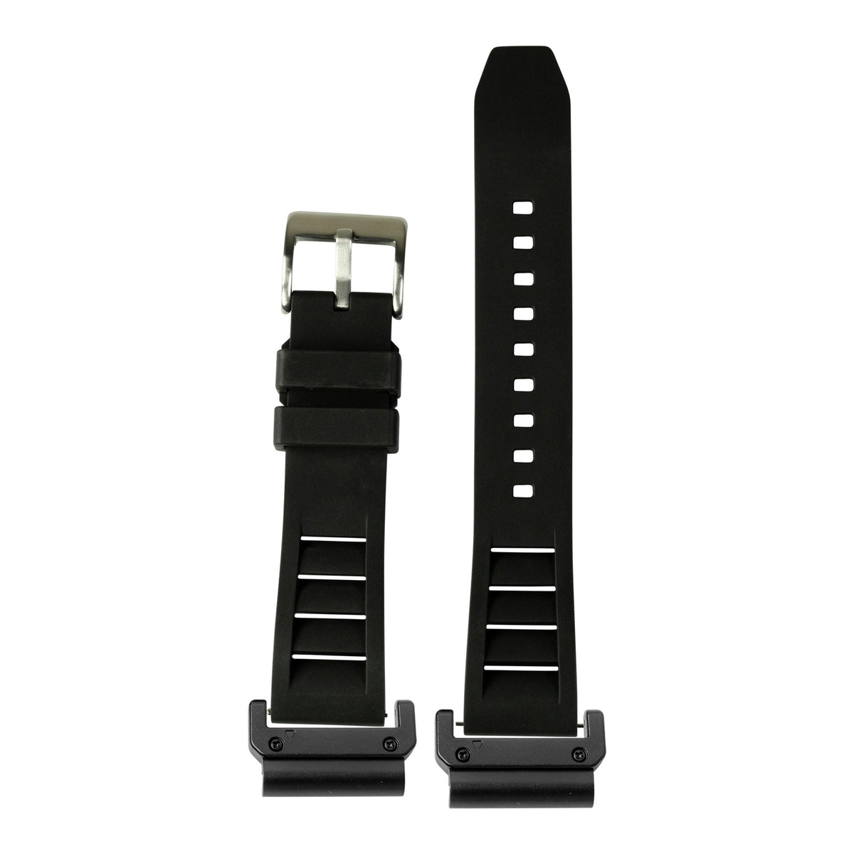 [QuickFit] Shark Fin FKM Rubber - Black with Slim Military adapters (Black)