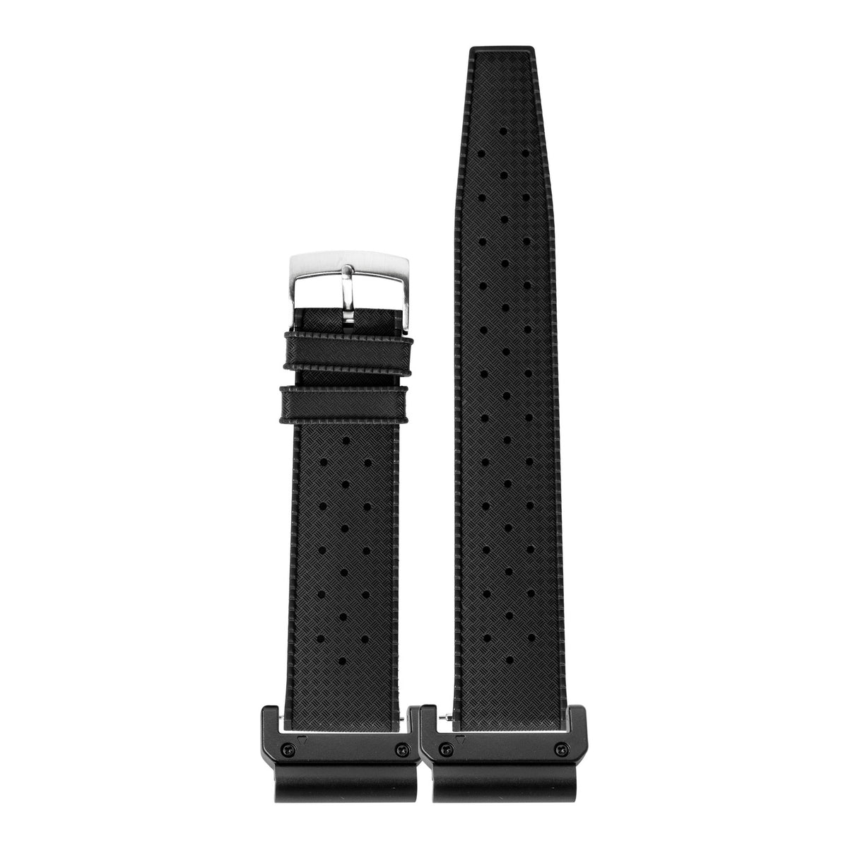[QuickFit] King Tropic FKM Rubber - Black with Slim Military adapters (Black)