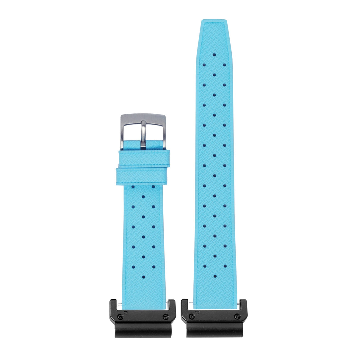 [QuickFit] King Tropic FKM Rubber - Sky Blue with Slim Military adapters (Black)