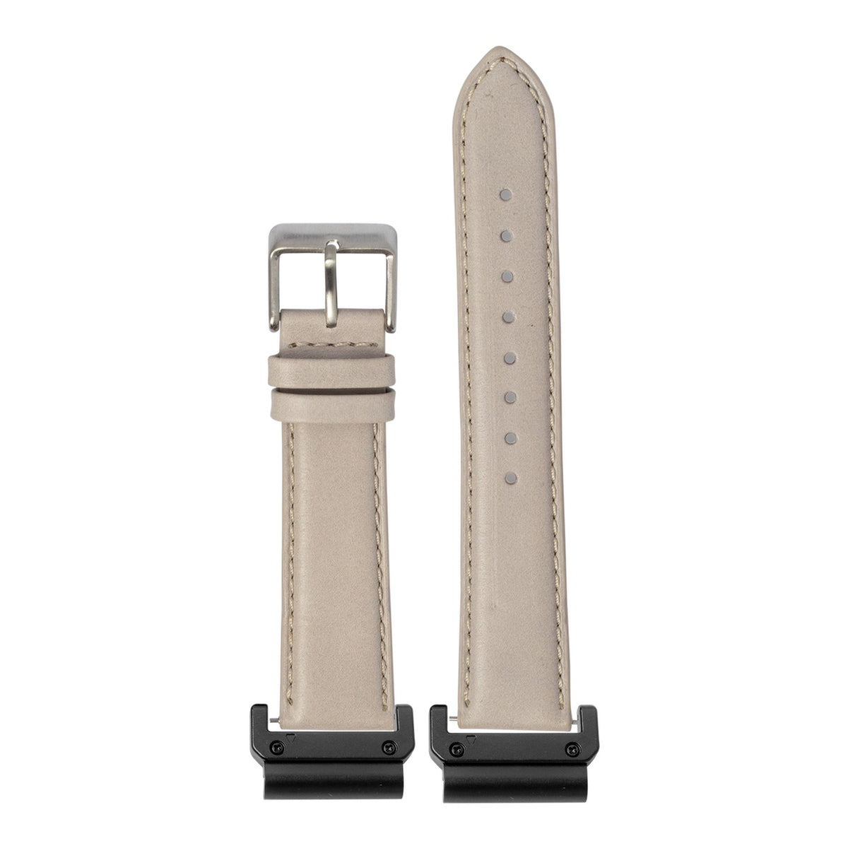 [QuickFit] Padded Leather - Pale Pink with Slim Military adapters (Black)