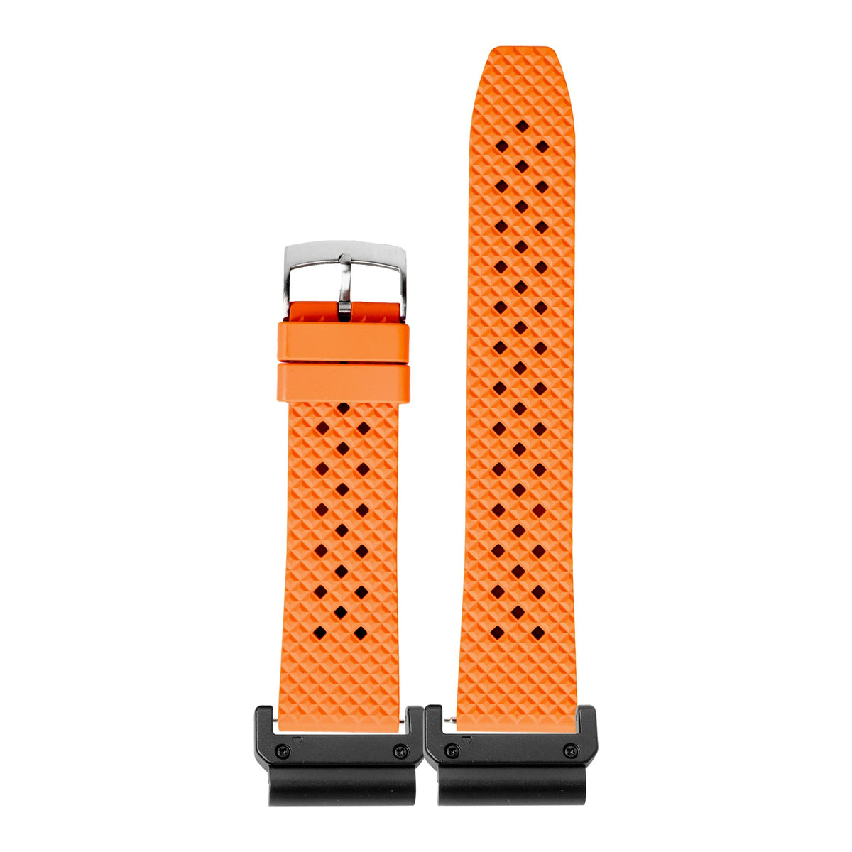 [QuickFit] King Honeycomb FKM Rubber - Orange with Slim Military adapters (Black)