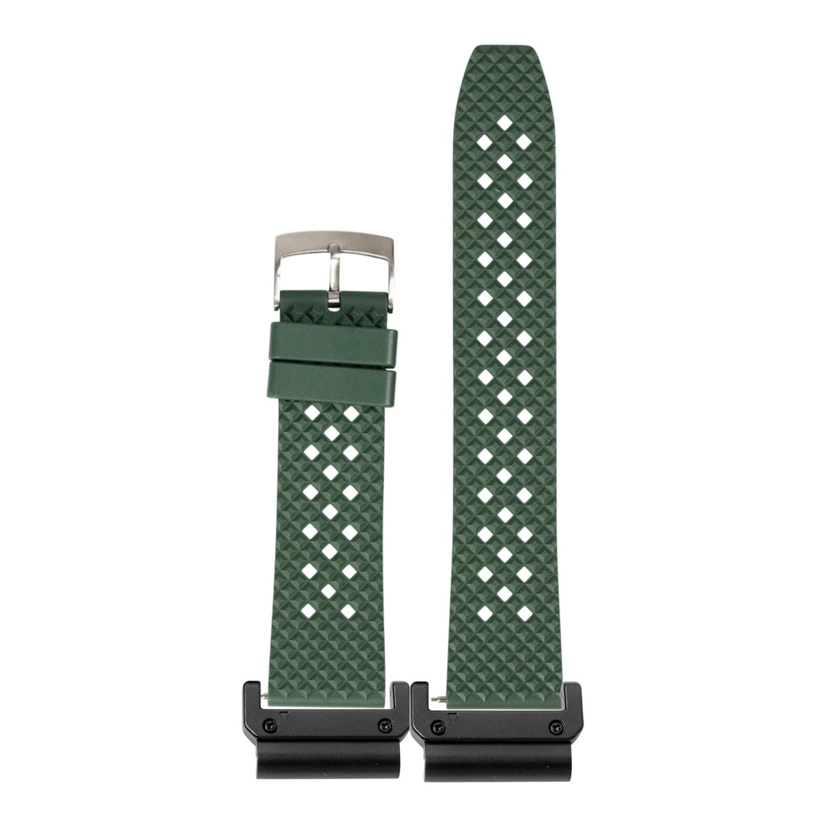 [QuickFit] King Honeycomb FKM Rubber - Green with Slim Military adapters (Black)