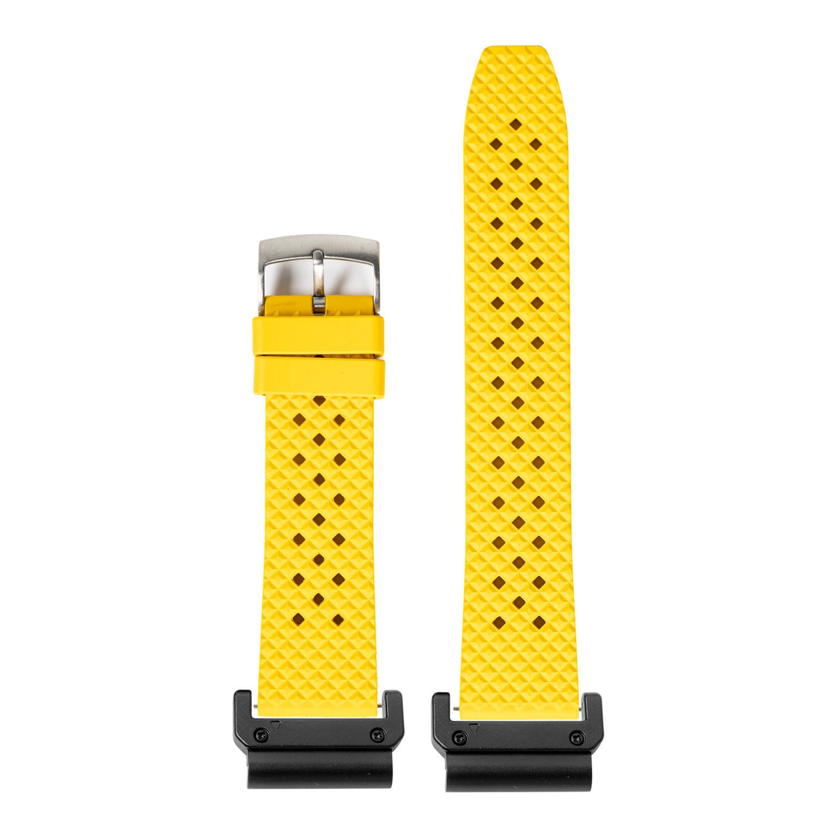 [QuickFit] King Honeycomb FKM Rubber - Yellow with Slim Military adapters (Black)