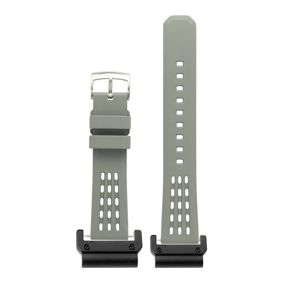 [QuickFit] FKM Rubber - AeroMax - Grey with Slim Military adapters (Black)
