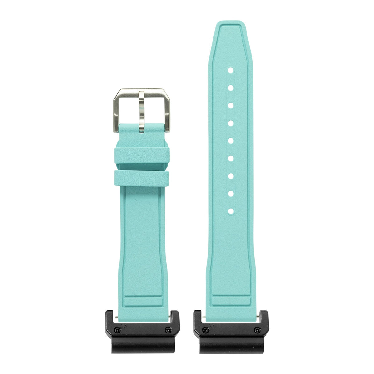 [QuickFit] FKM Rubber - Pilot - Light Tiff Blue with Slim Military adapters (Black)