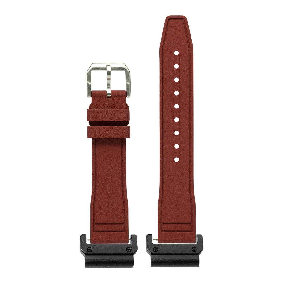 [QuickFit] FKM Rubber - Pilot - Maroon with Slim Military adapters (Black)