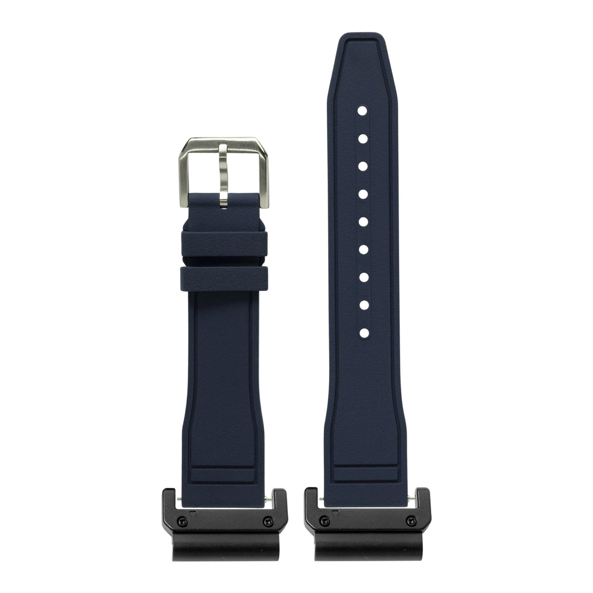 [QuickFit] FKM Rubber - Pilot - Navy Blue with Slim Military adapters (Black)