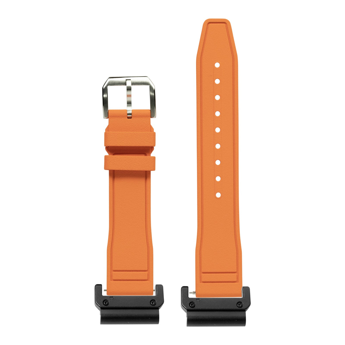 [QuickFit] FKM Rubber - Pilot - Orange with Slim Military adapters (Black)