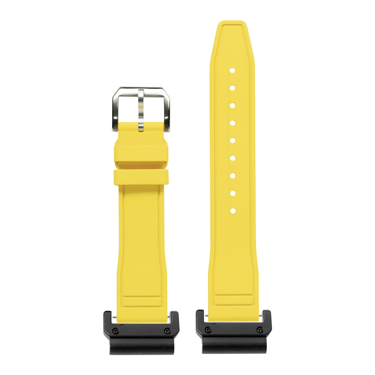 [QuickFit] FKM Rubber - Pilot - Yellow with Slim Military adapters (Black)