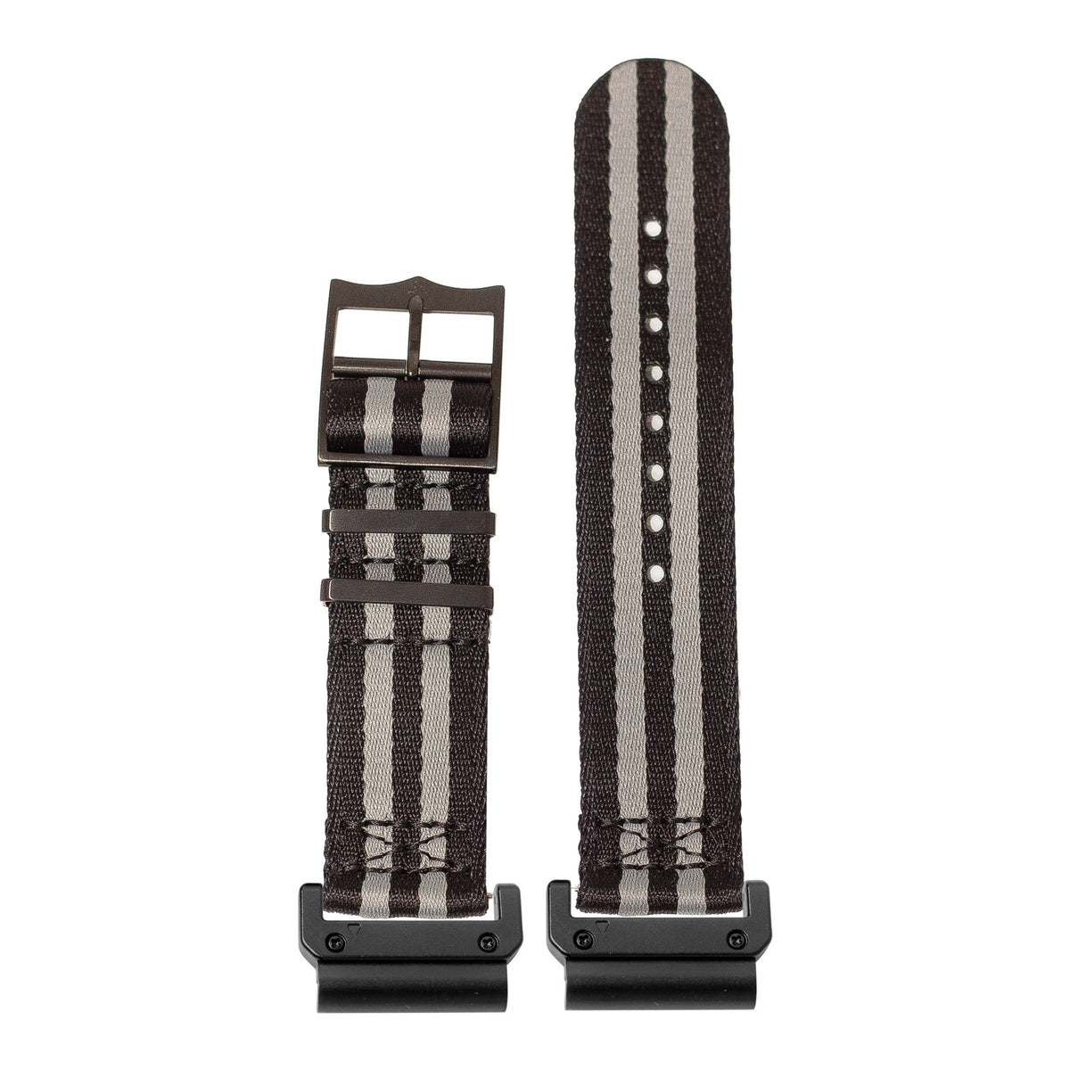 [QuickFit] Ultra Militex - Stealth Bond (Black/Grey) [Black Hardware] with Slim Military adapters (Black)