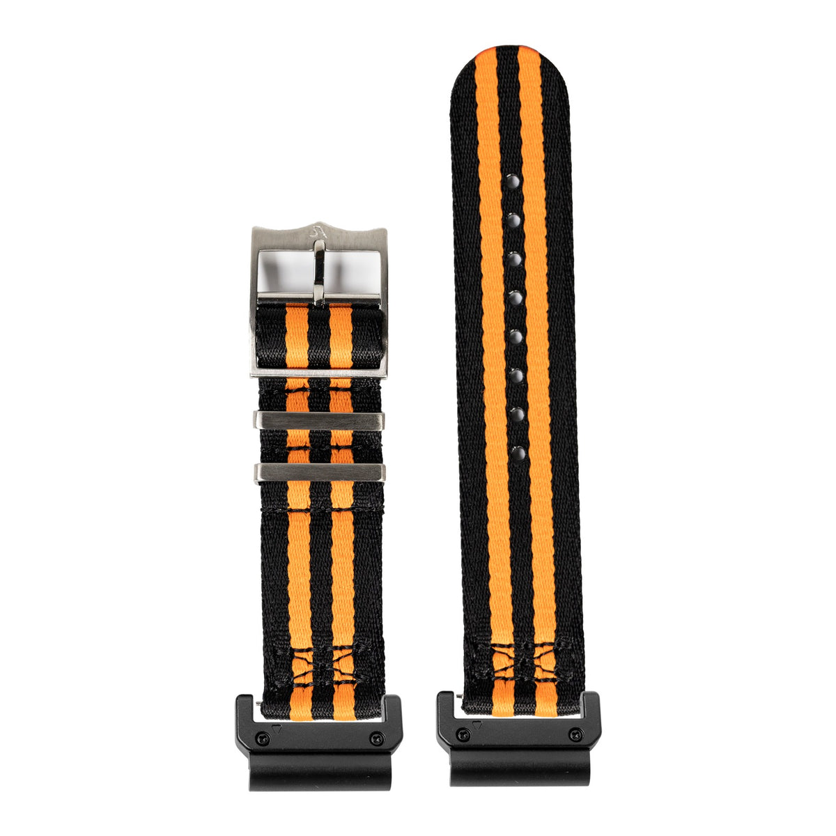 [QuickFit] Ultra Militex - Black / Orange with Slim Military adapters (Black)