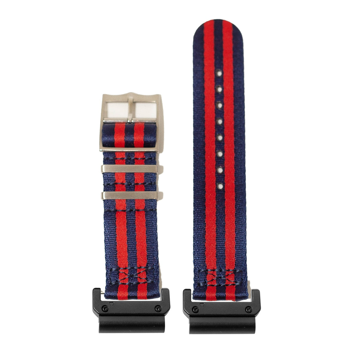 [QuickFit] Ultra Militex - Navy Blue / Red with Slim Military adapters (Black)