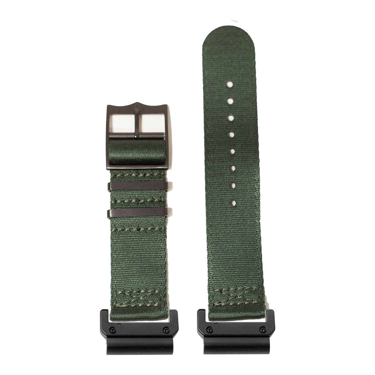 [QuickFit] Ultra Militex - Forest Green [Black Hardware] with Slim Military adapters (Black)