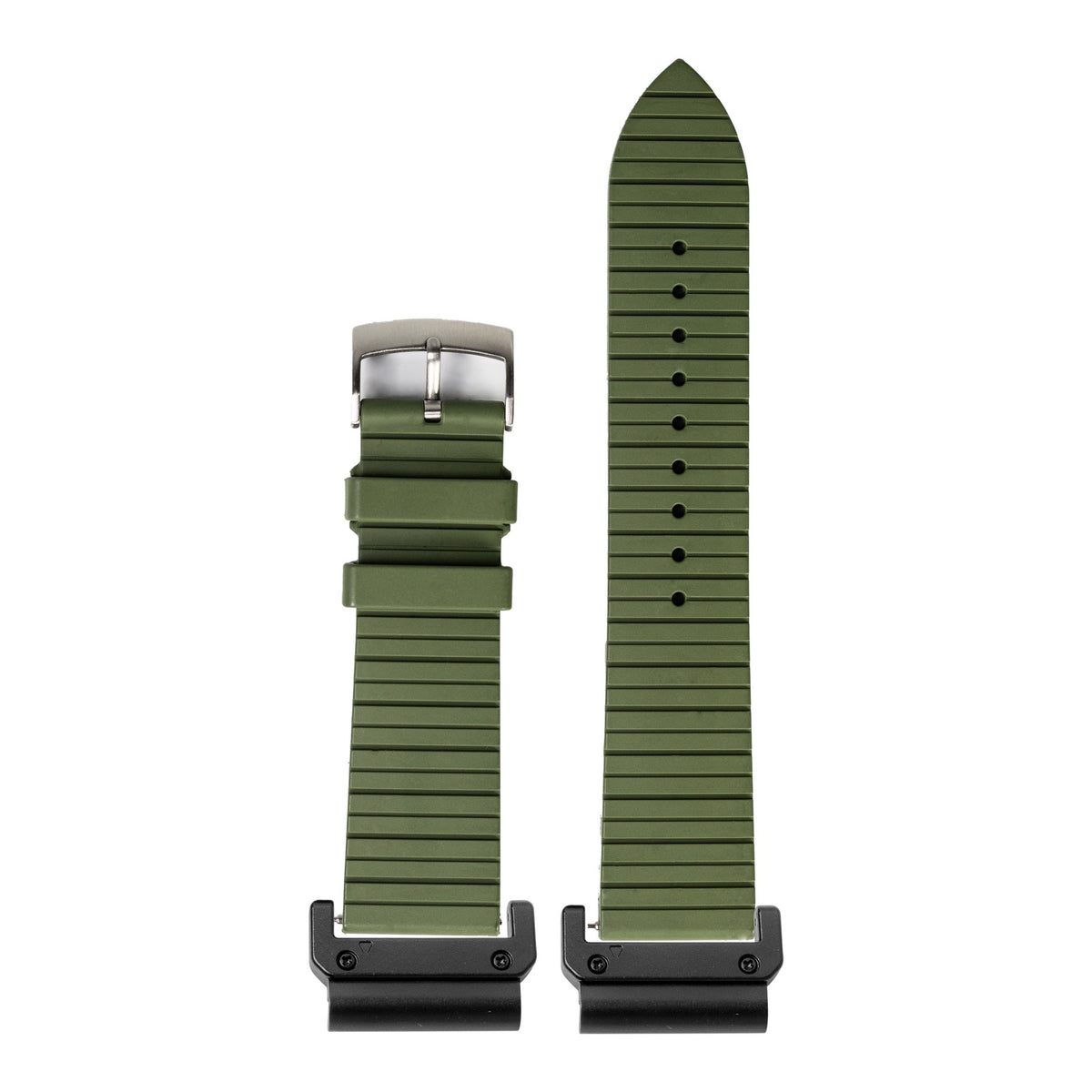 [QuickFit] King Panelarc FKM Rubber - Army Green with Slim Military adapters (Black)
