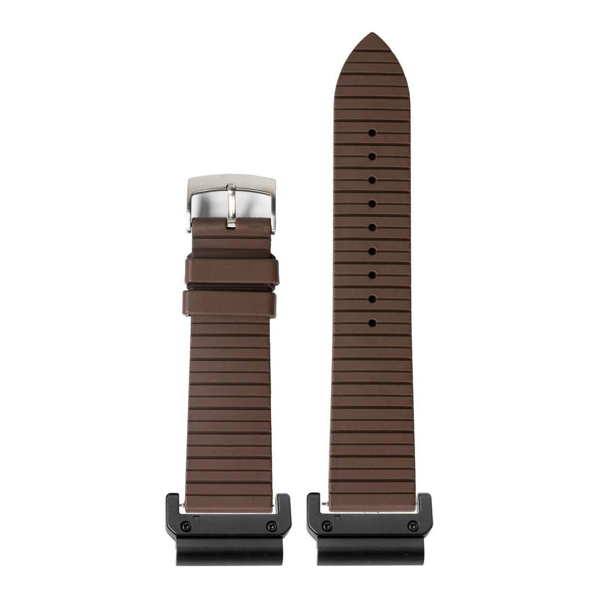 [QuickFit] King Panelarc FKM Rubber - Brown with Slim Military adapters (Black)