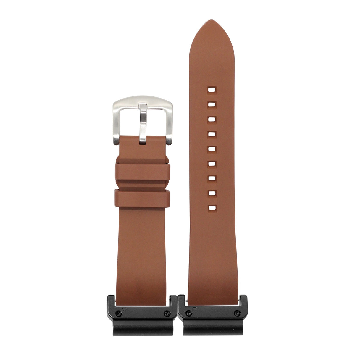 [QuickFit] Prairie FKM Rubber - Brown with Slim Military adapters (Black)