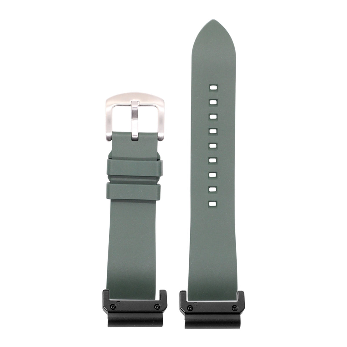[QuickFit] Prairie FKM Rubber - Forest Green with Slim Military adapters (Black)