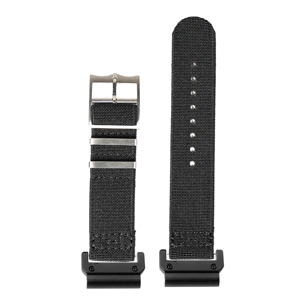 [QuickFit] ElastoFlex - Black with Slim Military adapters (Black)