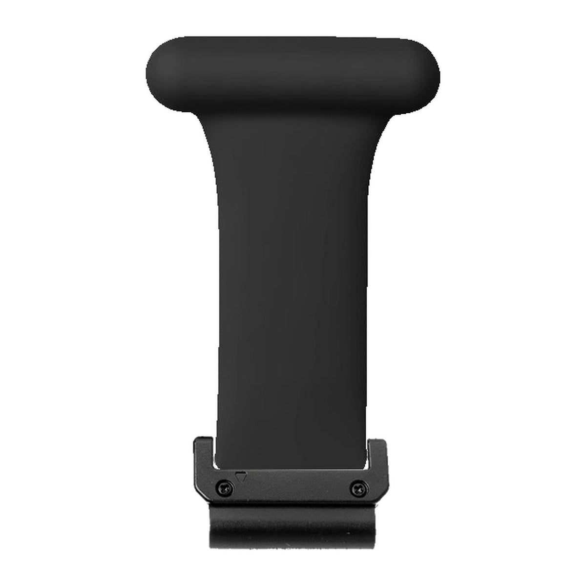 [QuickFit] Job Fobs - For Doctors, Nurses and Other Professionals! - White watch strap with Slim Military QuickFit adapters (Black) attached, flat lay
