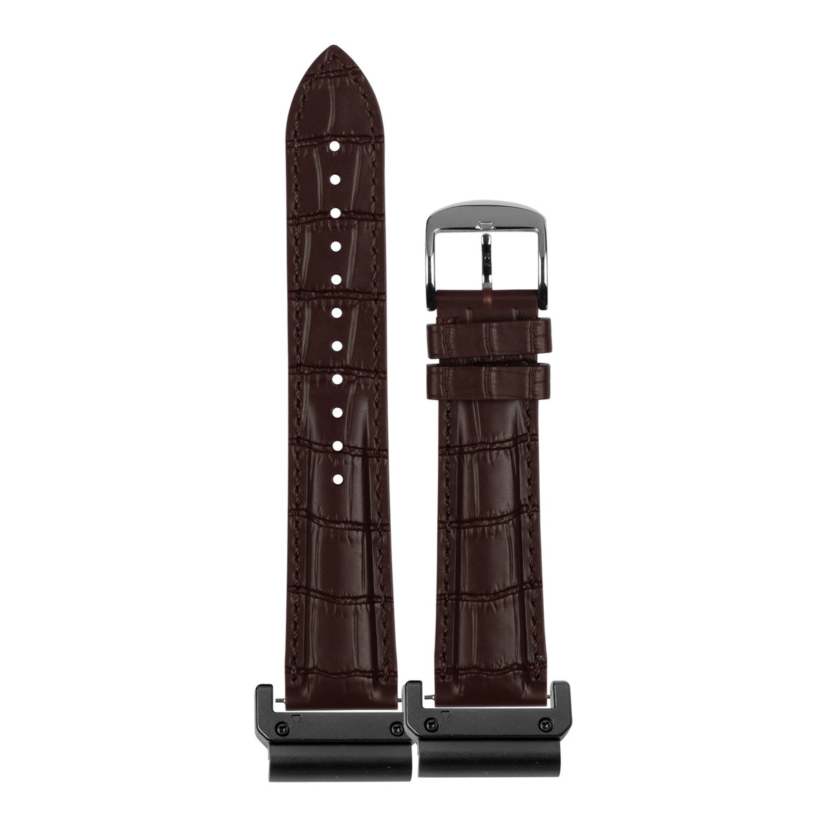 [QuickFit] RubberGator - Brown with Slim Military adapters (Black)