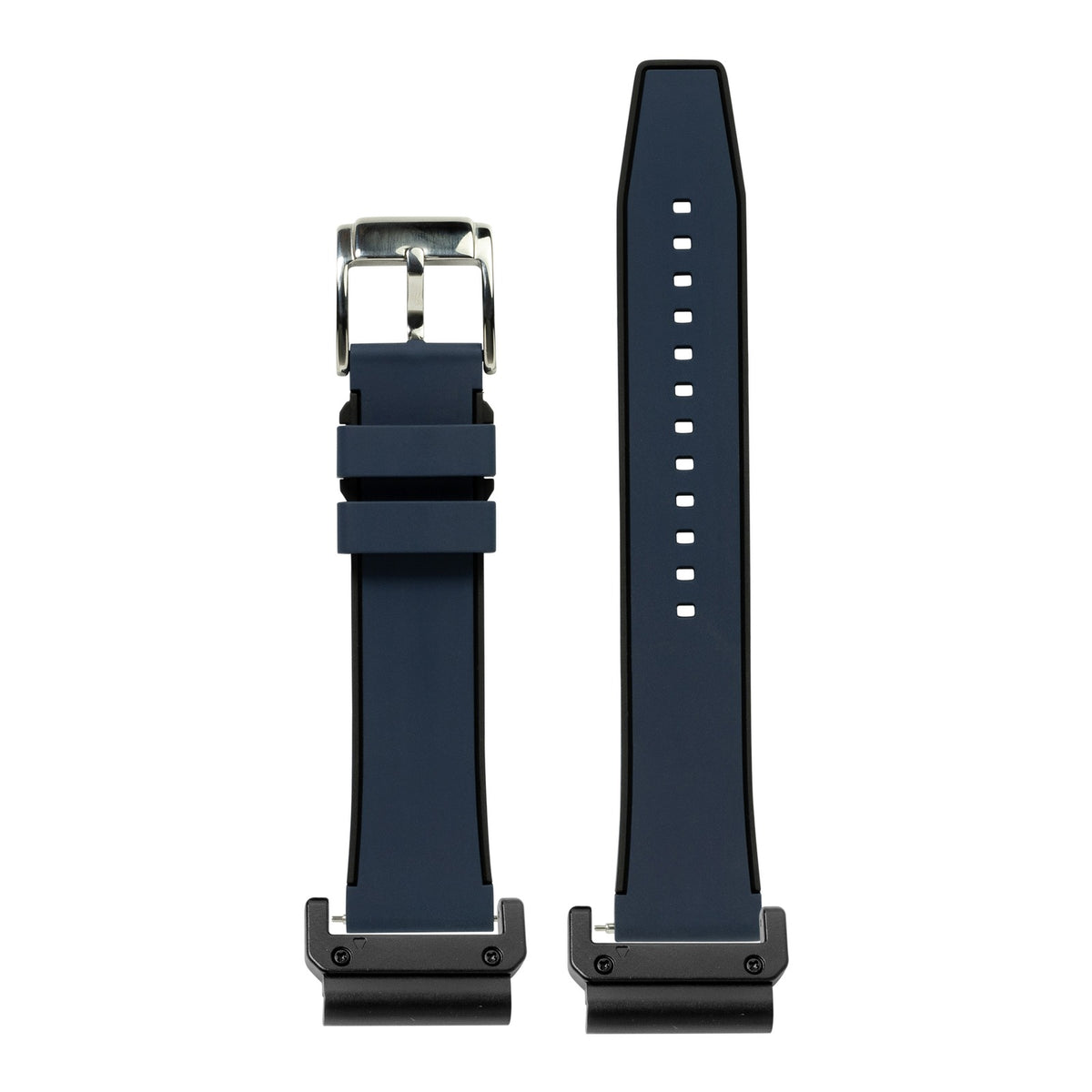 [QuickFit] FKM Rubber - Two Tone - Navy Blue with Slim Military adapters (Black)