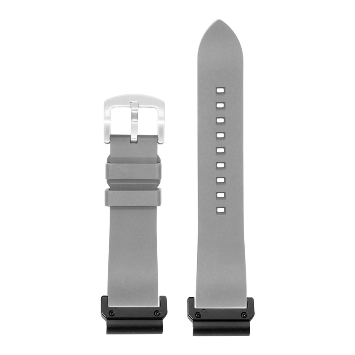 [QuickFit] Prairie FKM Rubber - Grey with Slim Military adapters (Black)
