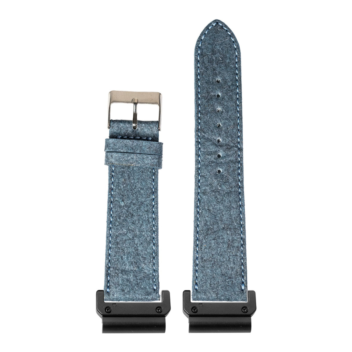 [QuickFit] Pineapple Vegan Leather - Denim Blue with Slim Military adapters (Black)