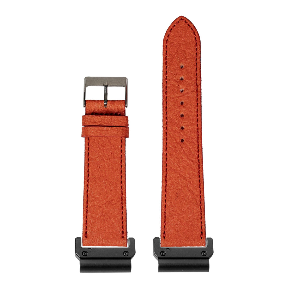 [QuickFit] Pineapple Vegan Leather - Red with Slim Military adapters (Black)