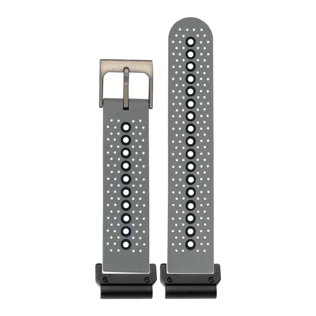[QuickFit] Flexi Sports Silicone 2 - Grey with Slim Military adapters (Black)