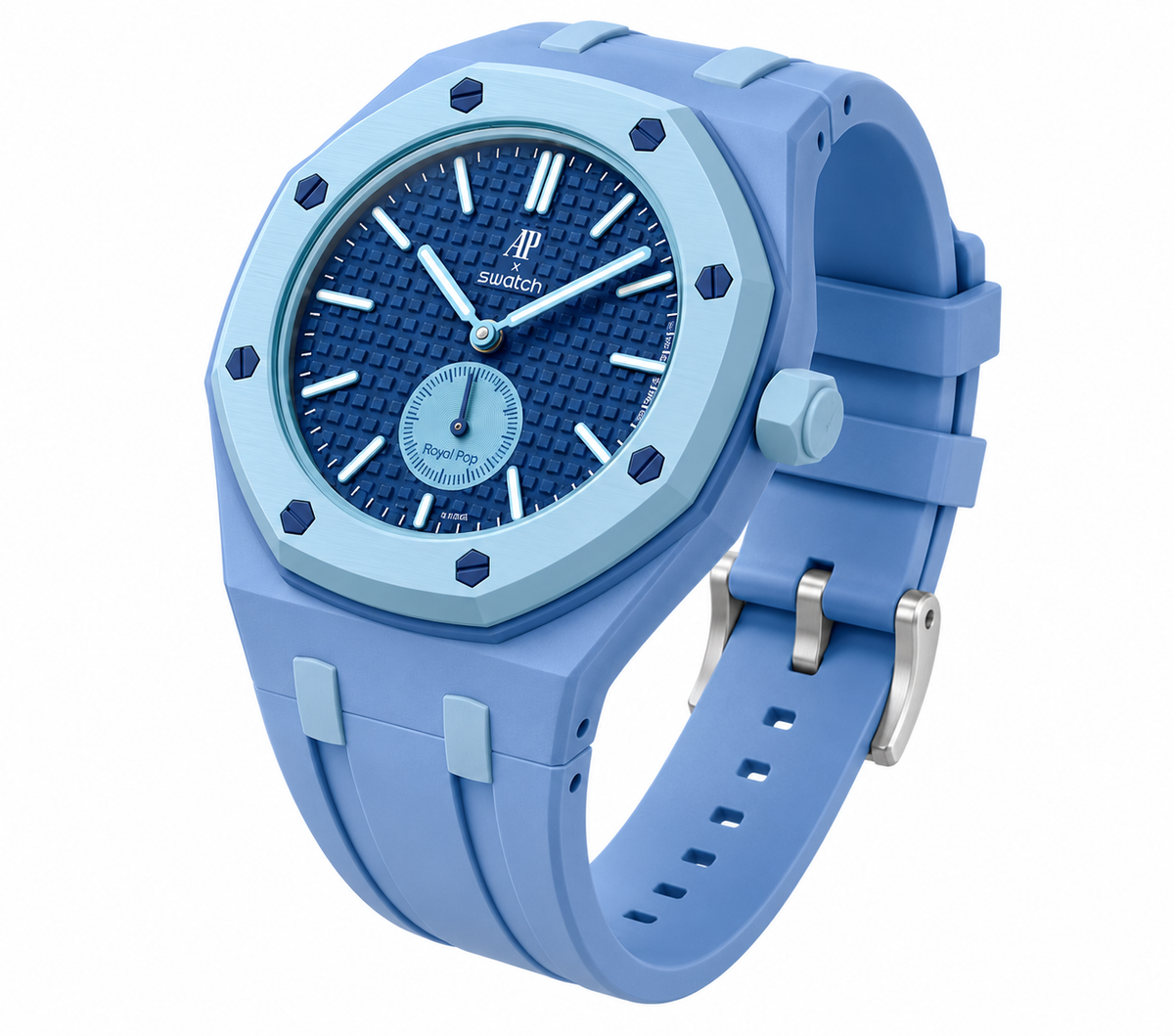 PRE-ORDER] [AP x Swatch] Royal Pop Bioceramic/Silicone Integrated Con