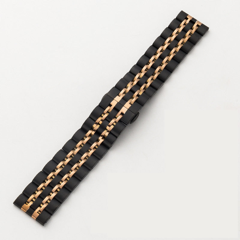 [Tissot Prx 40] Steel Bracelet Deployant Clasp 2 - Black / Gold
