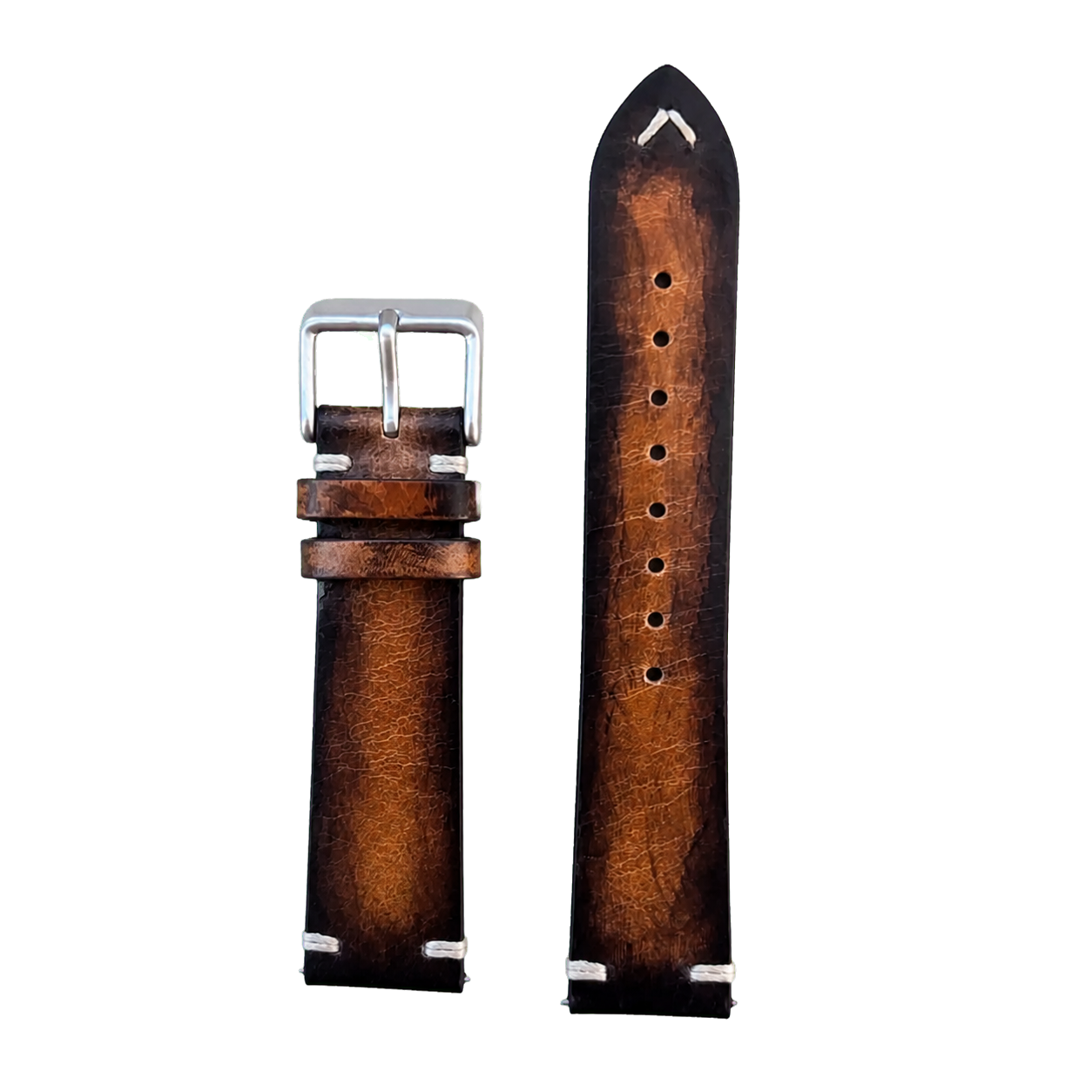 [Quick Release] Vintage Knotted Leather - Smoked Brown