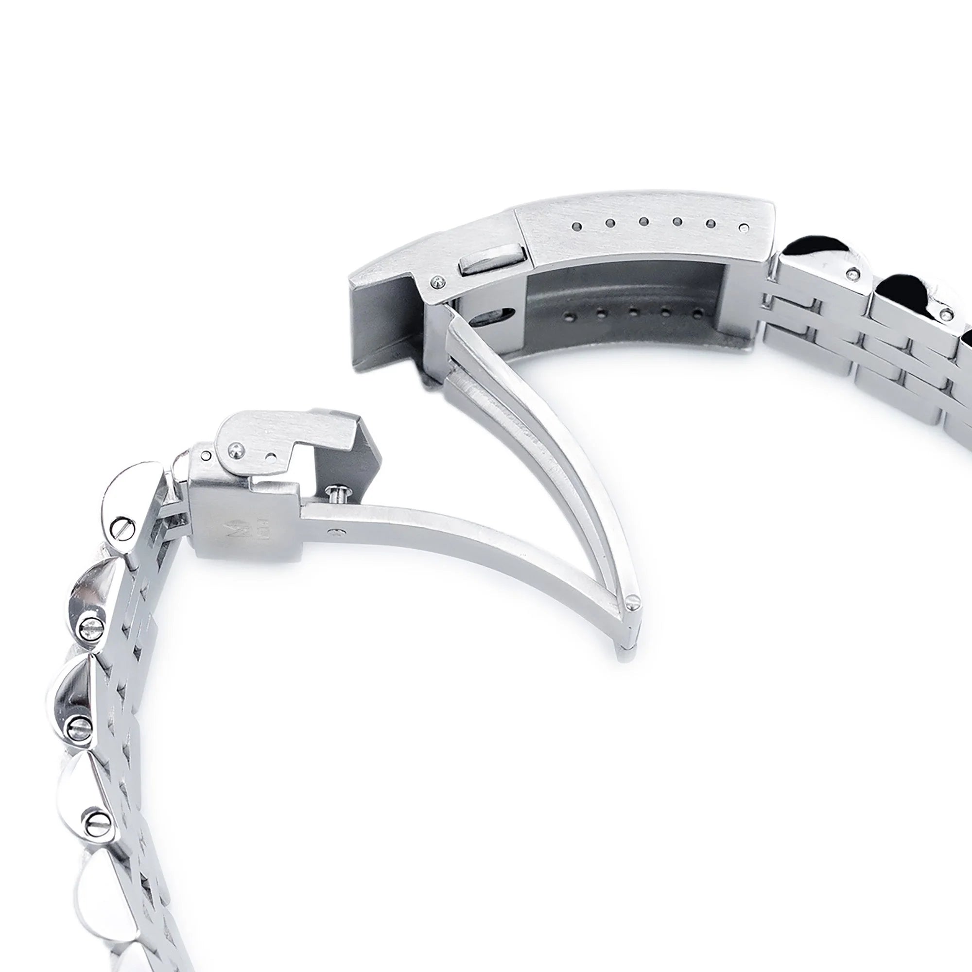 [STRAPCODE] Angus-J Louis Steel Bracelet with V-Clasp