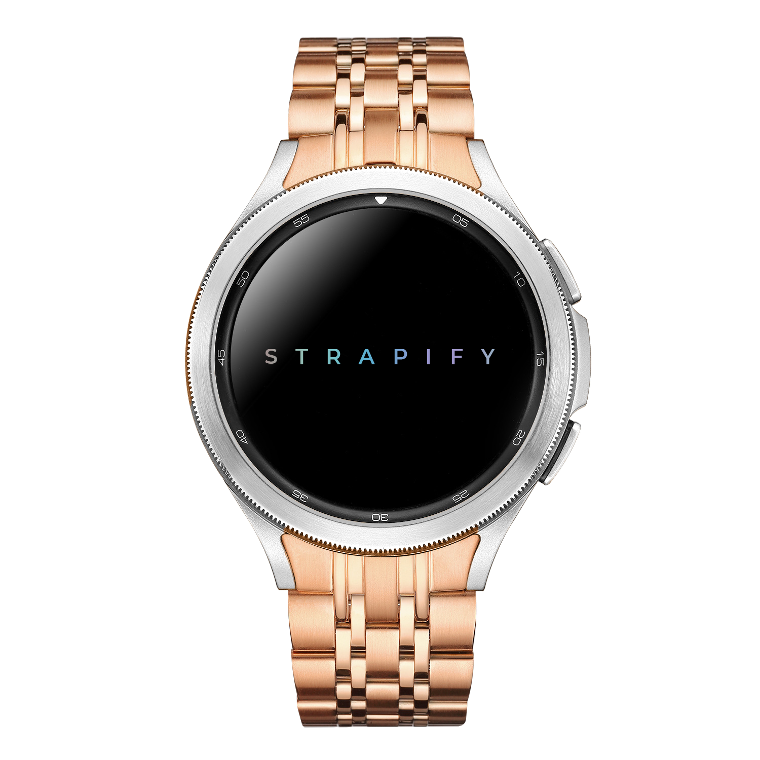 [Galaxy Watch 4, 5 & 6] Fitted Steel Bracelet 2 - Rose Gold
