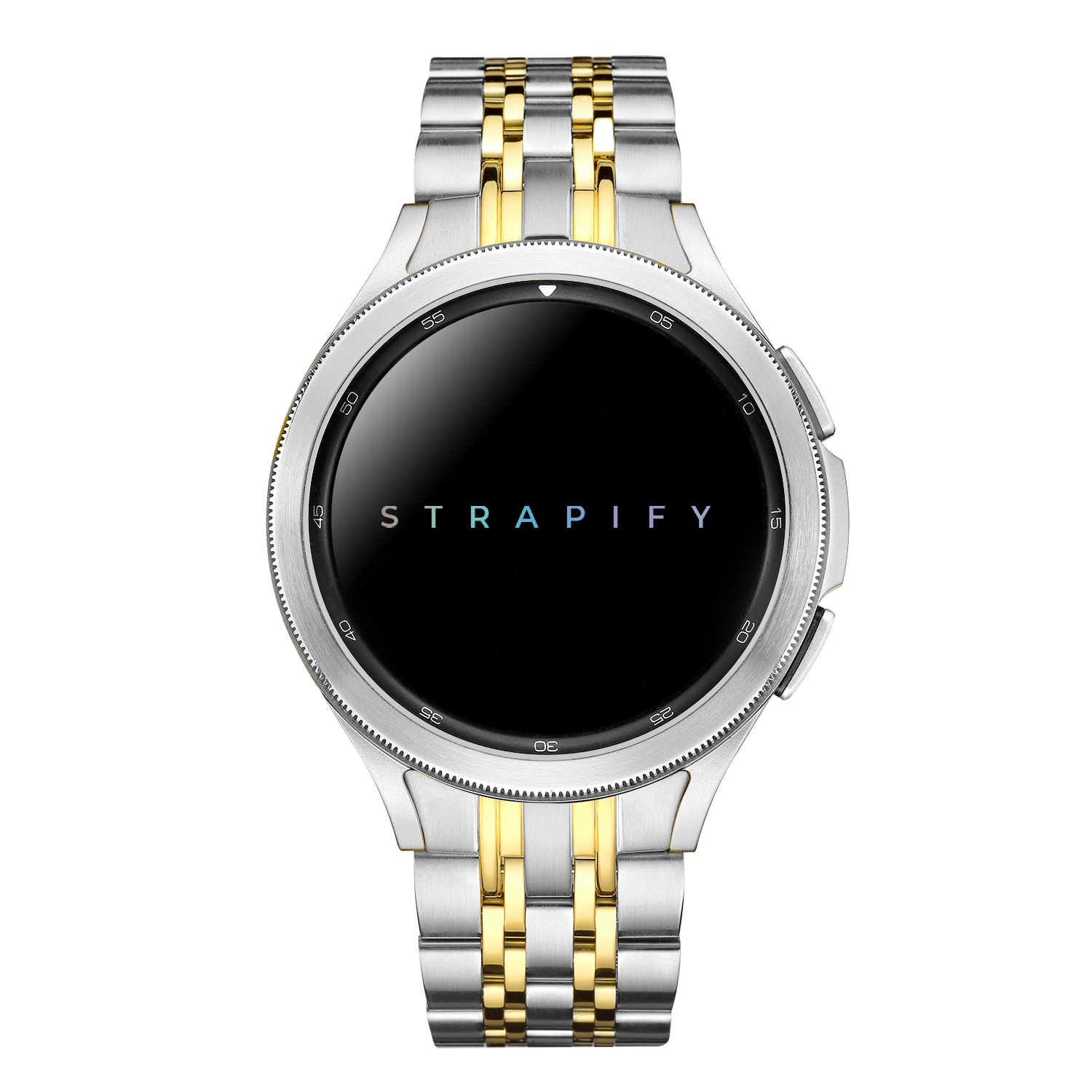 [Galaxy Watch 4, 5 & 6] Fitted Steel Bracelet 2 - Silver / Gold