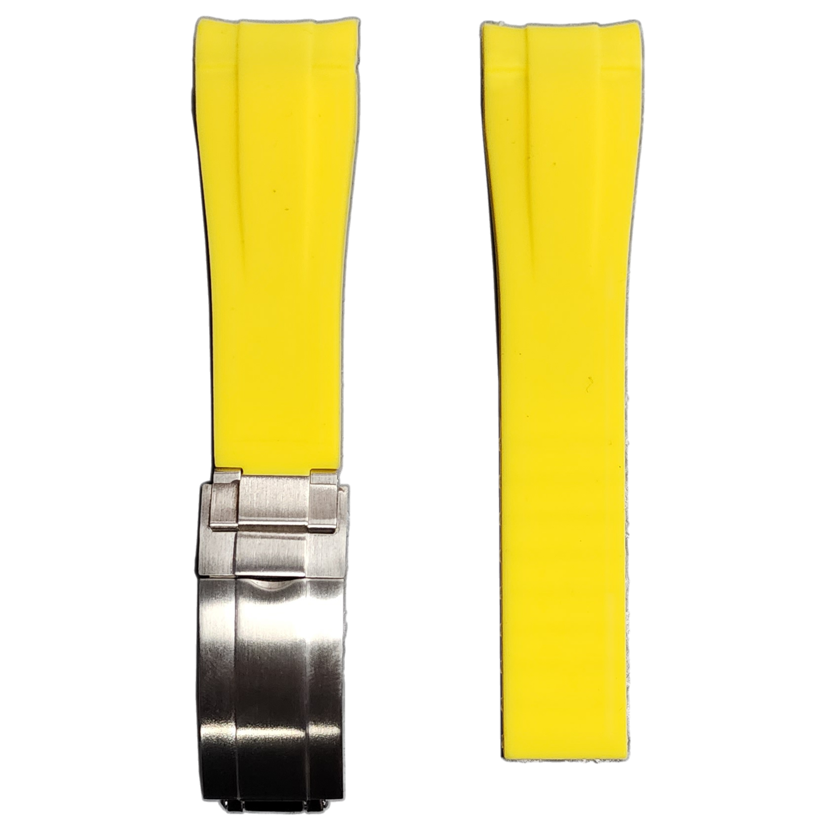 [Curved] Vulcanised Rubber with Oyster Clasp  - Yellow