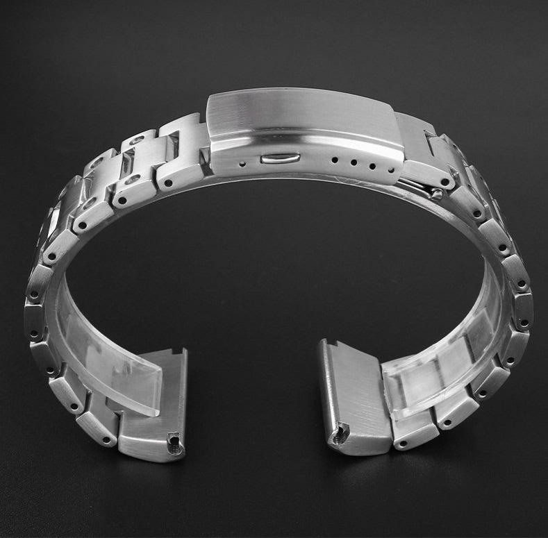 Studded Steel Bracelet - Deployant Clasp
