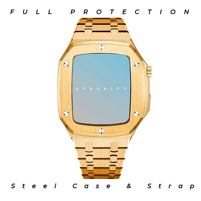 [Apple Watch] Medallion Luxury Steel Case & Bracelet - Gold