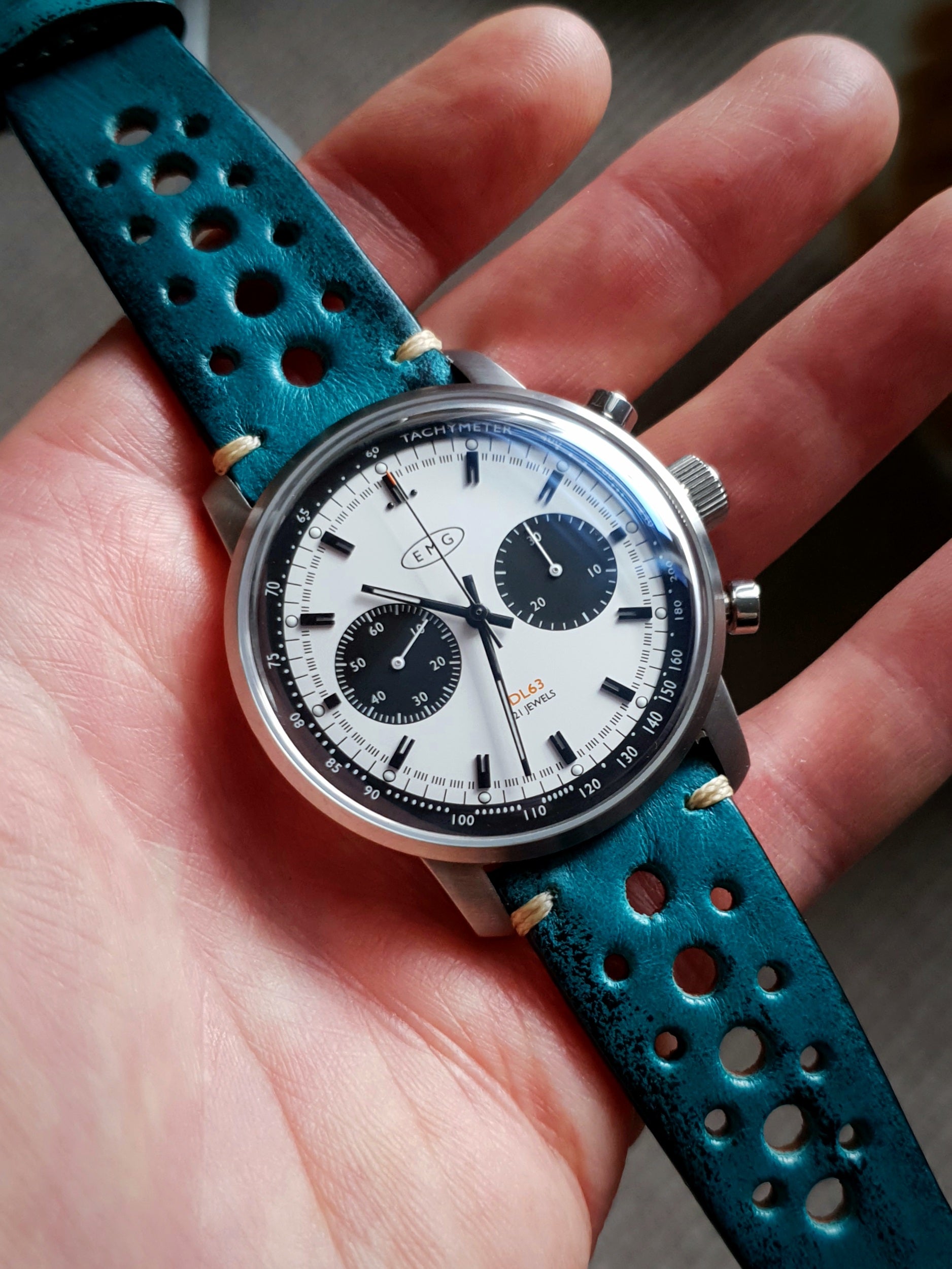[Quick Release] Vintage Rally Leather - Petrol Blue