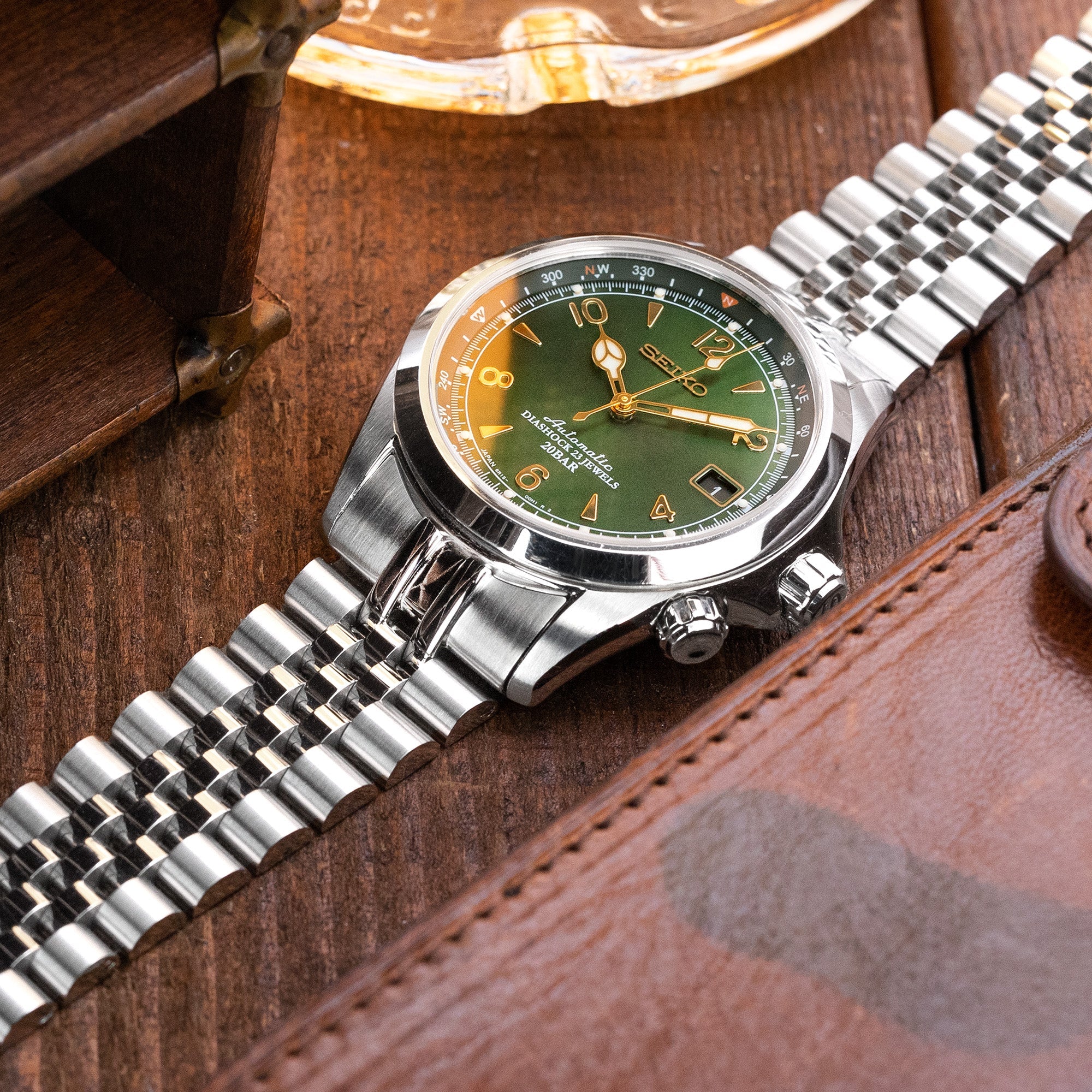 [STRAPCODE] Super-JUB II Bracelet for Seiko Alpinist SARB017 & Hamilton Khaki Field [20mm]