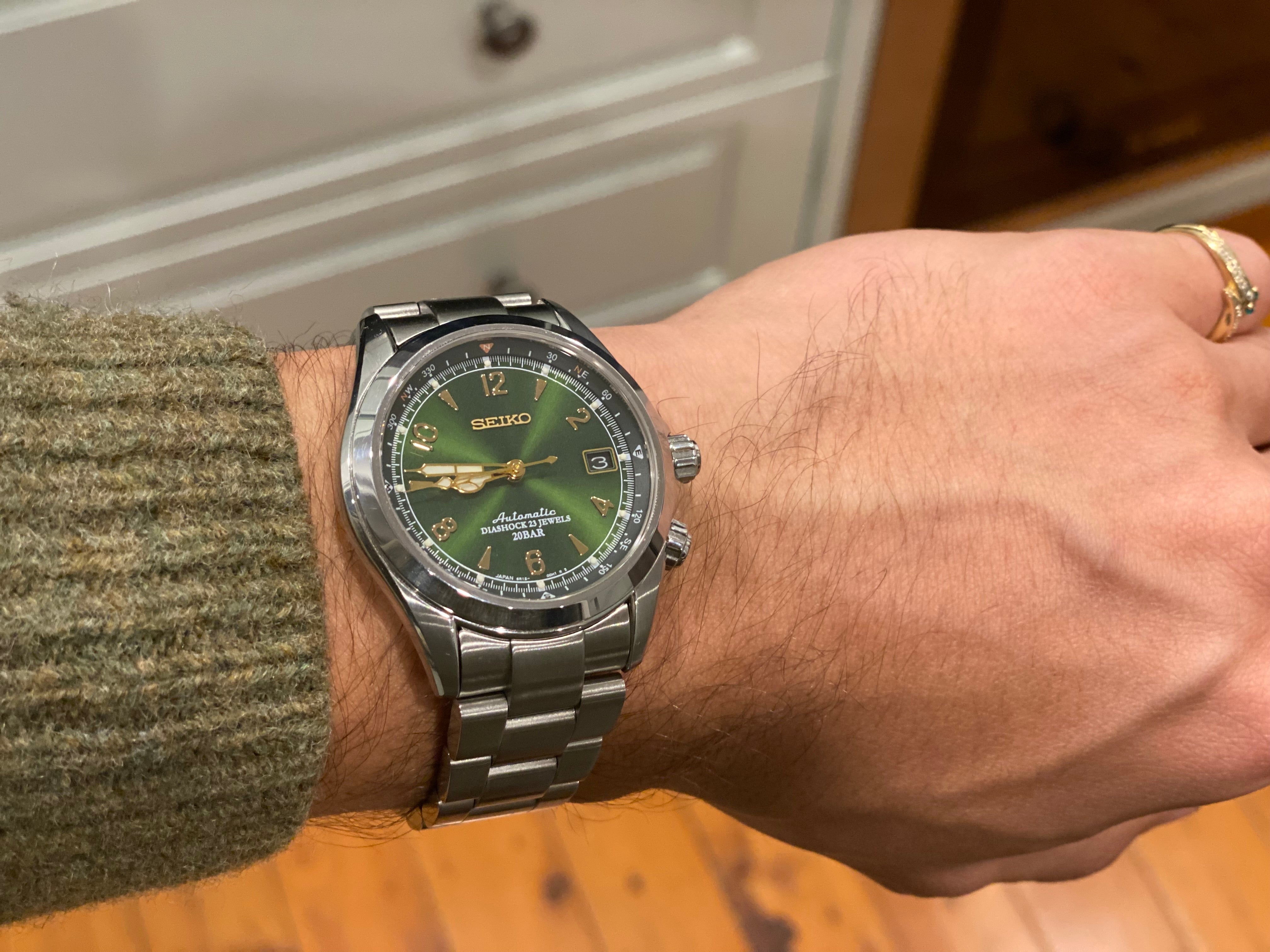 [Seiko Alpinist] King Oyster Bracelet with Micro-Adjustable Clasp