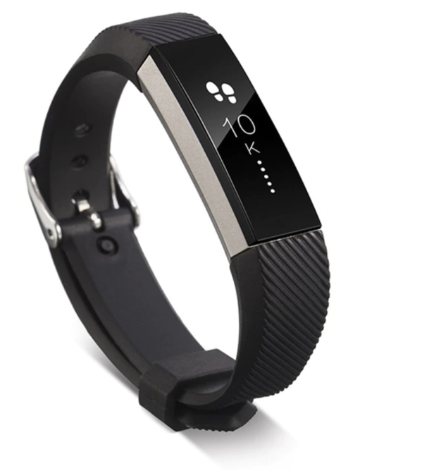[FitBit Alta/Ace] Flexi Silicone with Buckle - Black