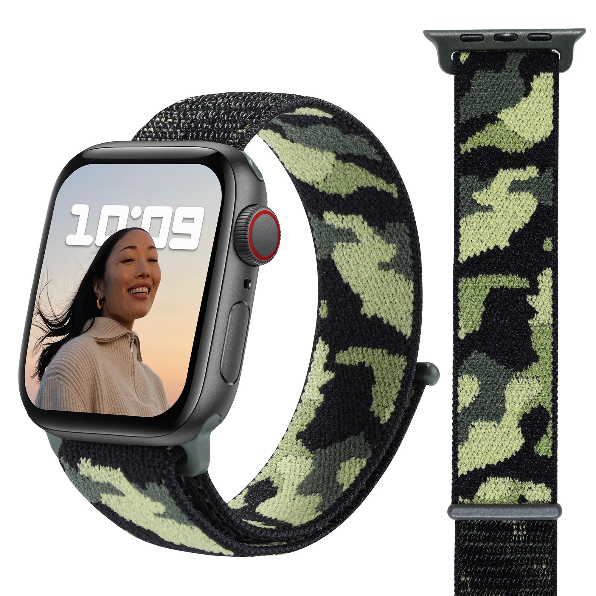 [Apple Watch] Sports Loop (Velcro) - Army Camo