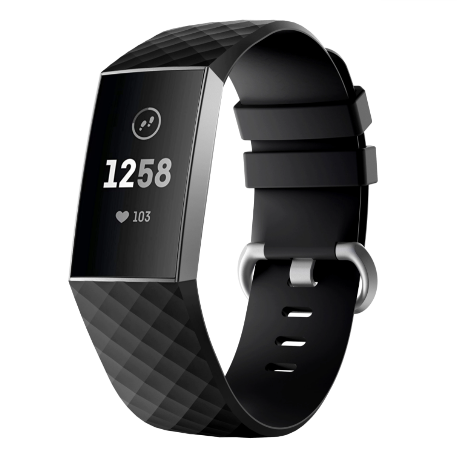 [Fitbit Charge 3 & 4] Flexi Silicone - Black