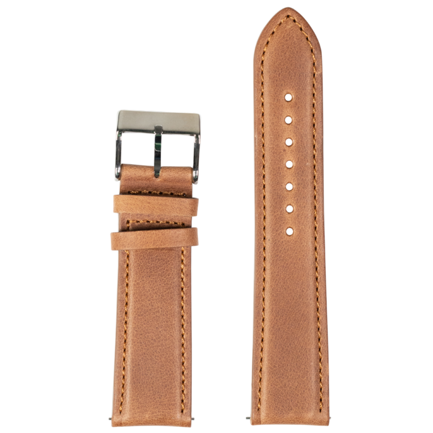 [QuickFit] Padded Leather - Brown 26mm