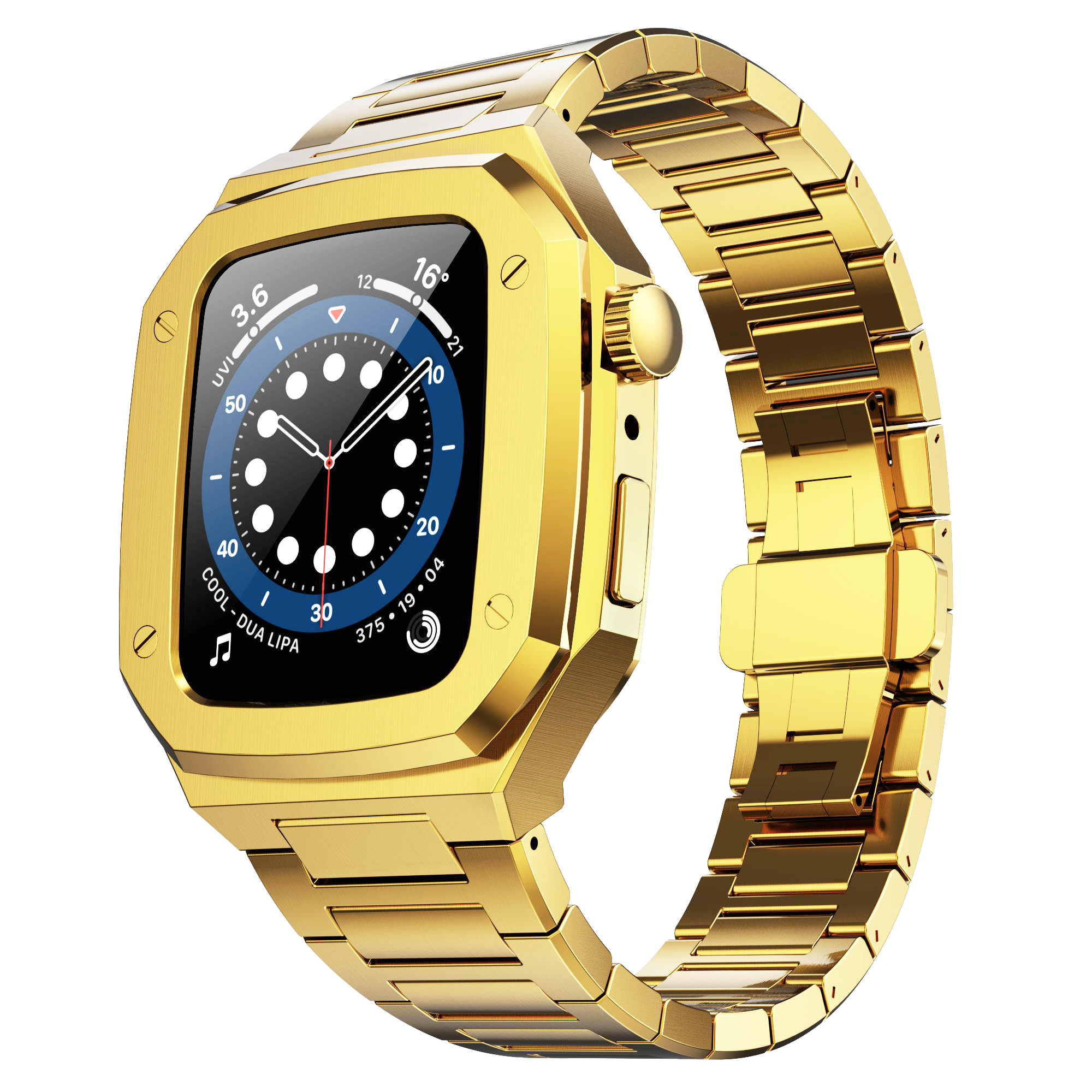[Apple Watch] Luxury Steel Case & Bracelet - Gold