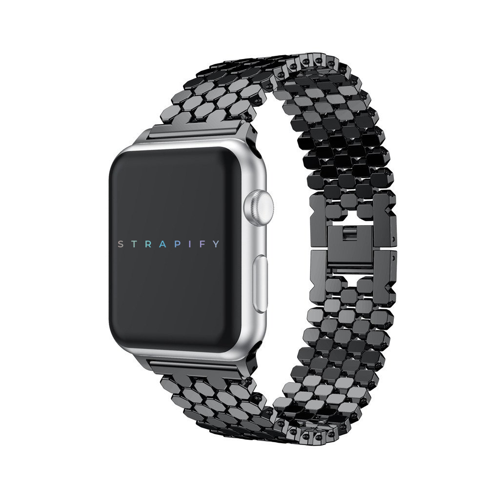 [Apple Watch] Hex Steel Bracelet - Black