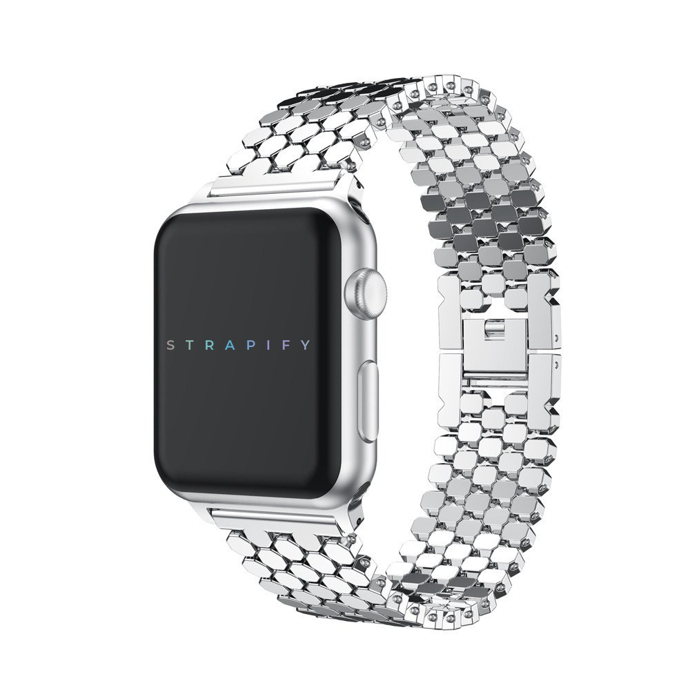 [Apple Watch] Hex Steel Bracelet - Silver